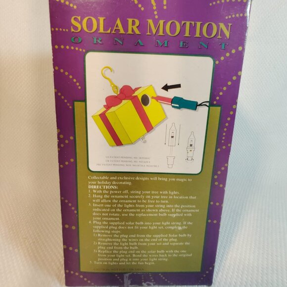 Vintage Collectible Solar Motion Angel Christmas ornament #C15 - Picture 2 of 3